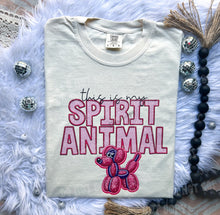 Load image into Gallery viewer, This is my spirit animal balloon dog Faux Embroidery Comfort Colors Tee
