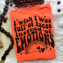 Load image into Gallery viewer, Tacos Instead of Emotions Comfort Colors T-Shirt
