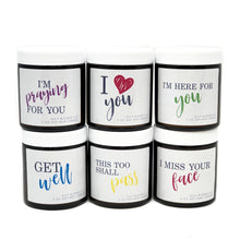 Load image into Gallery viewer, Message Candles - 25 Hour Burn Time Soy Wax Candles - Oily BlendsMessage Candles - 25 Hour Burn Time Soy Wax Candles
