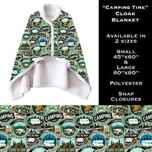 Load image into Gallery viewer, Cloak blanket- Camping Time- Small *
