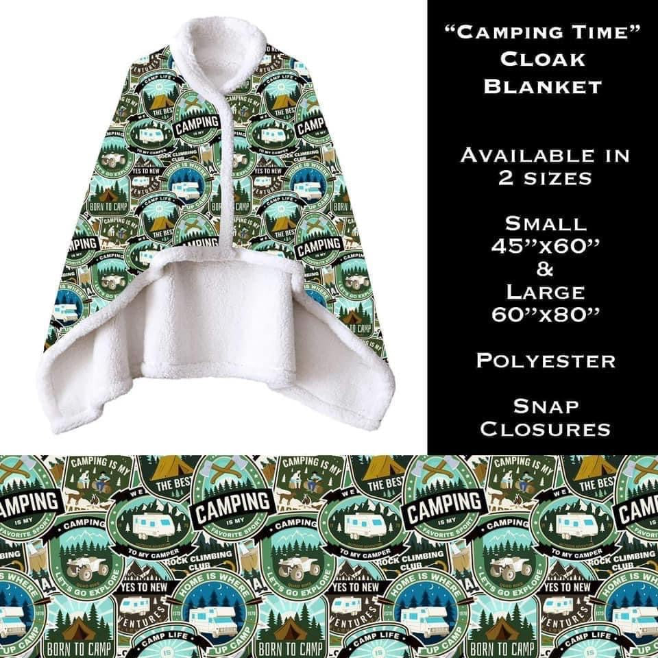 Cloak blanket- Camping Time- Small *